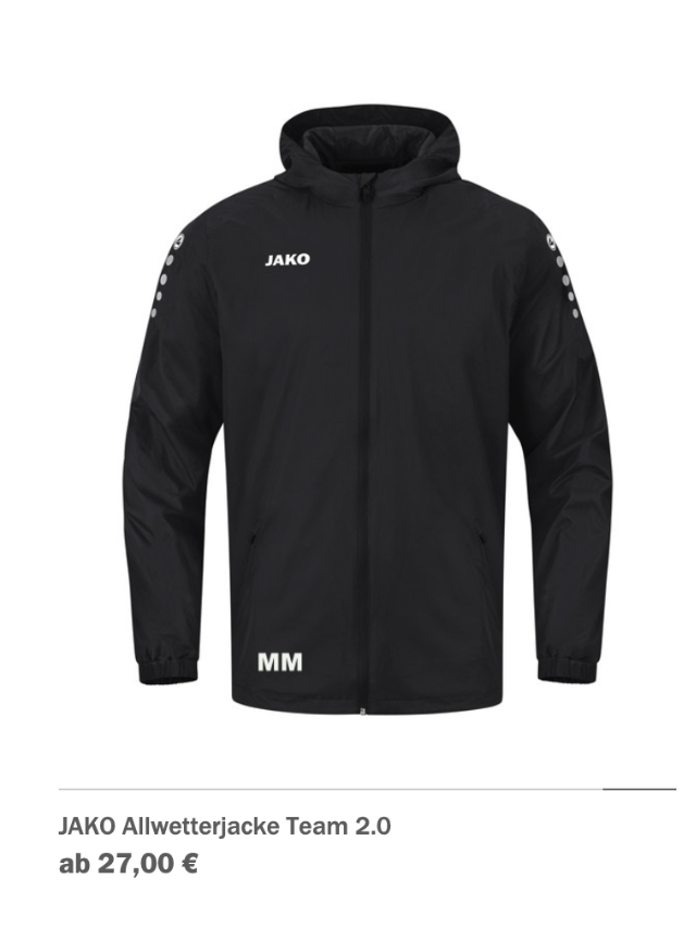 JAKO Allwetterjacke Team 2.0