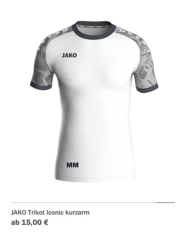 JAKO Trikot Iconic kurzarm (Weiß)